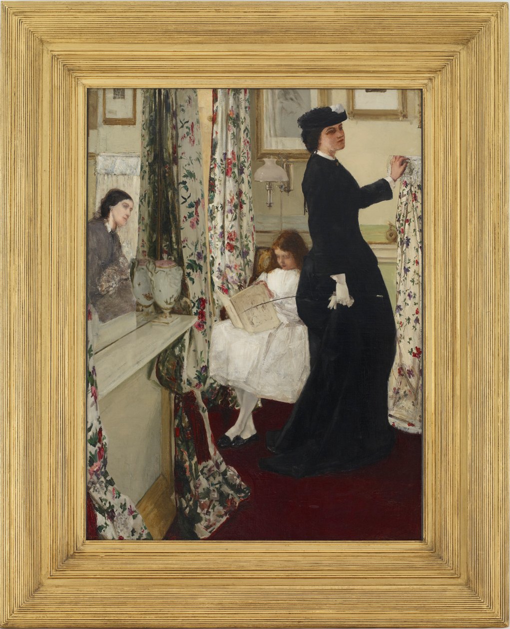 Harmónia zöldben és rózsában: A zeneszoba, 1860-1861. alkotó: James Abbott McNeill Whistler