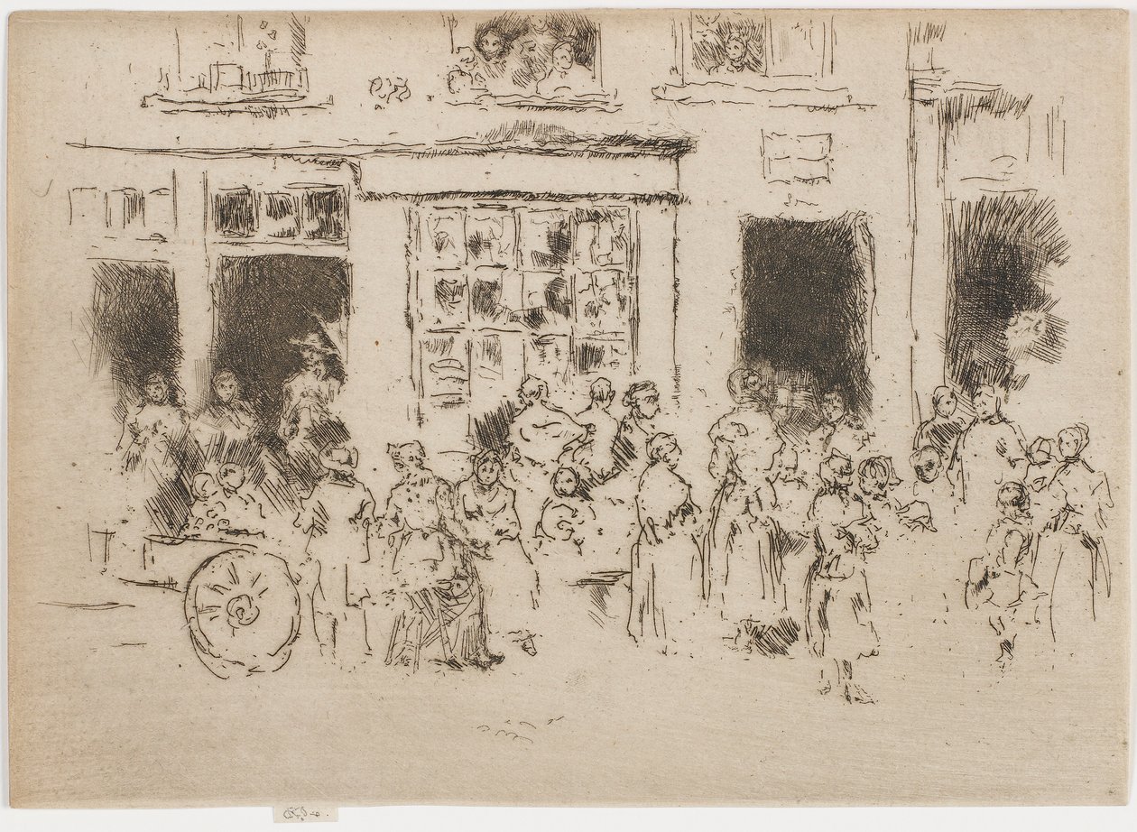 High Street, Brüsszel, 1887. alkotó: James Abbott McNeill Whistler