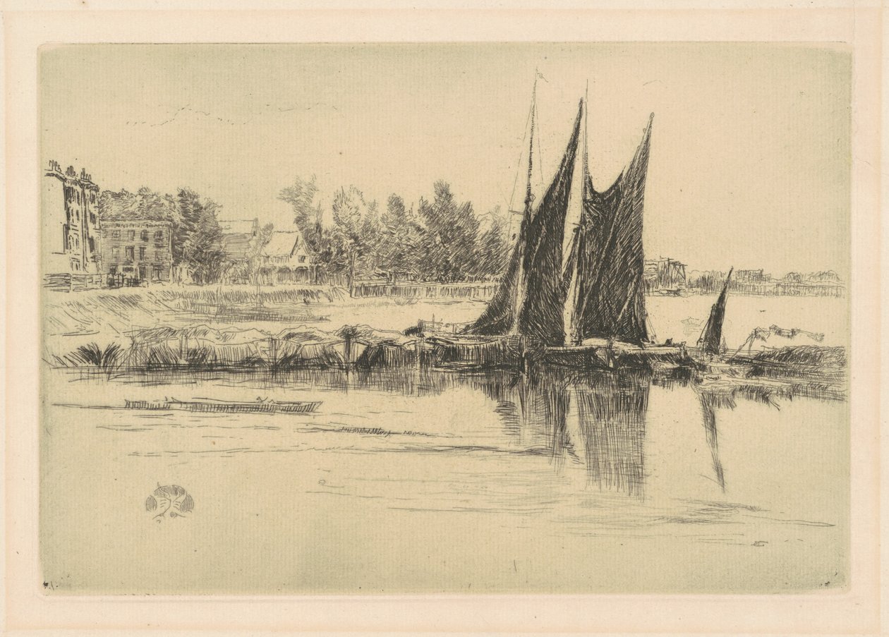 Hurlingham, 1879. alkotó: James Abbott McNeill Whistler