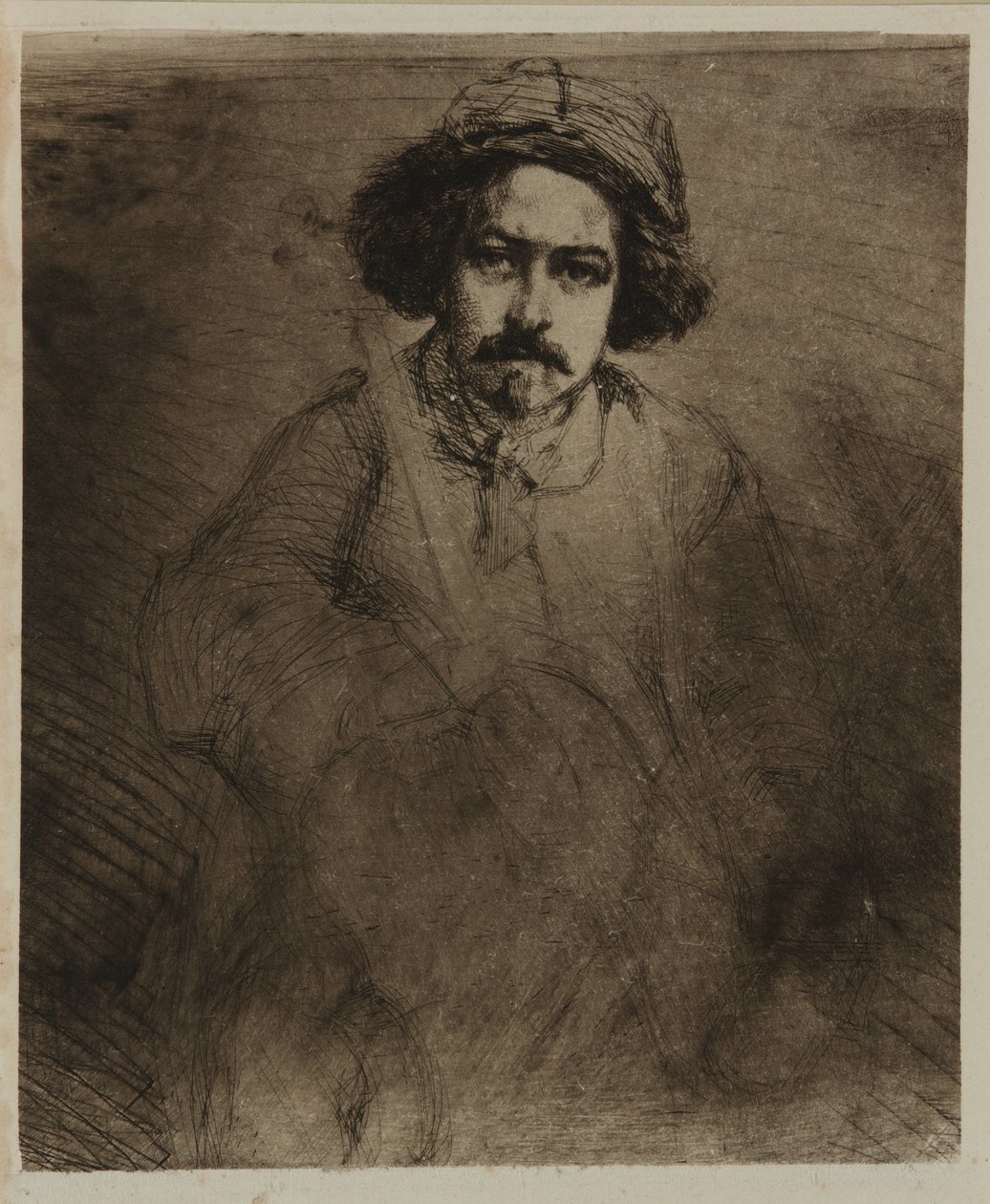 J. Becquet, szobrász, 1859. alkotó: James Abbott McNeill Whistler