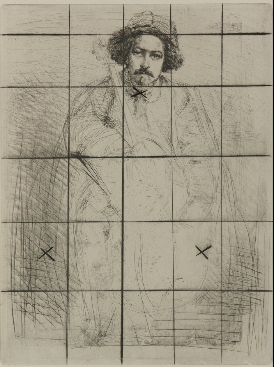 J. Becquet, szobrász, 1859. alkotó: James Abbott McNeill Whistler