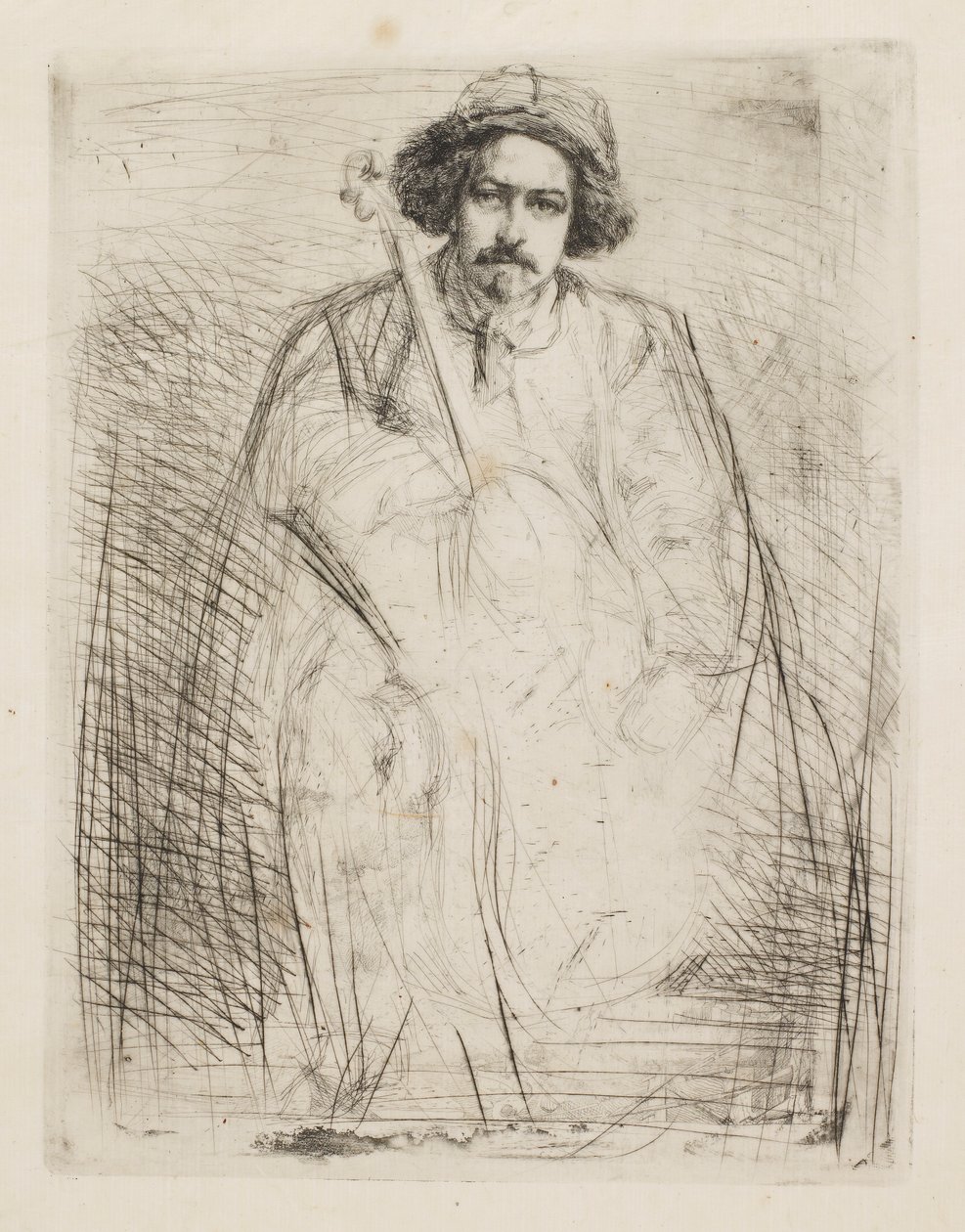 J. Becquet, szobrász, 1859. alkotó: James Abbott McNeill Whistler