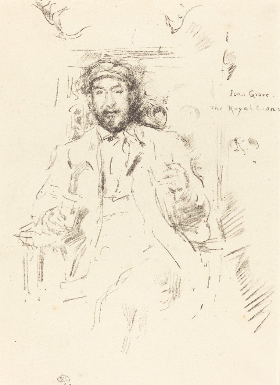 John Grove, 1895. alkotó: James Abbott McNeill Whistler