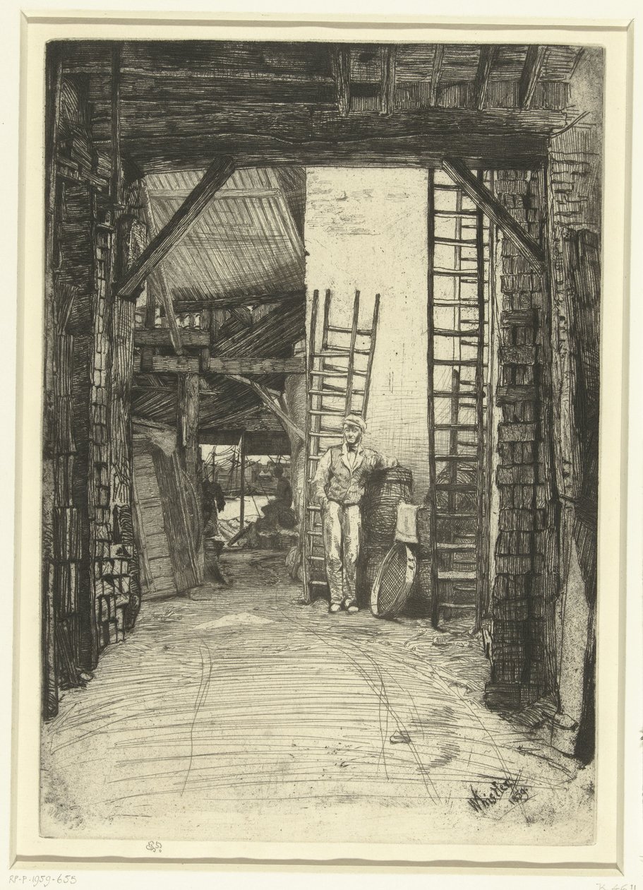 Kalkbrander A mészégető Tizenhat rézkarc a Temzéről és más témákról szóló jelenetekből (sorozat címe) alkotó: James Abbott McNeill Whistler