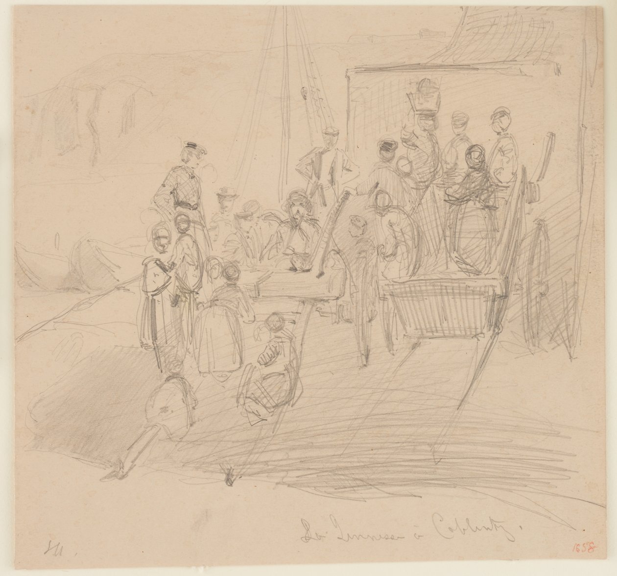 Ifjúság Coblentzben, 1858. alkotó: James Abbott McNeill Whistler