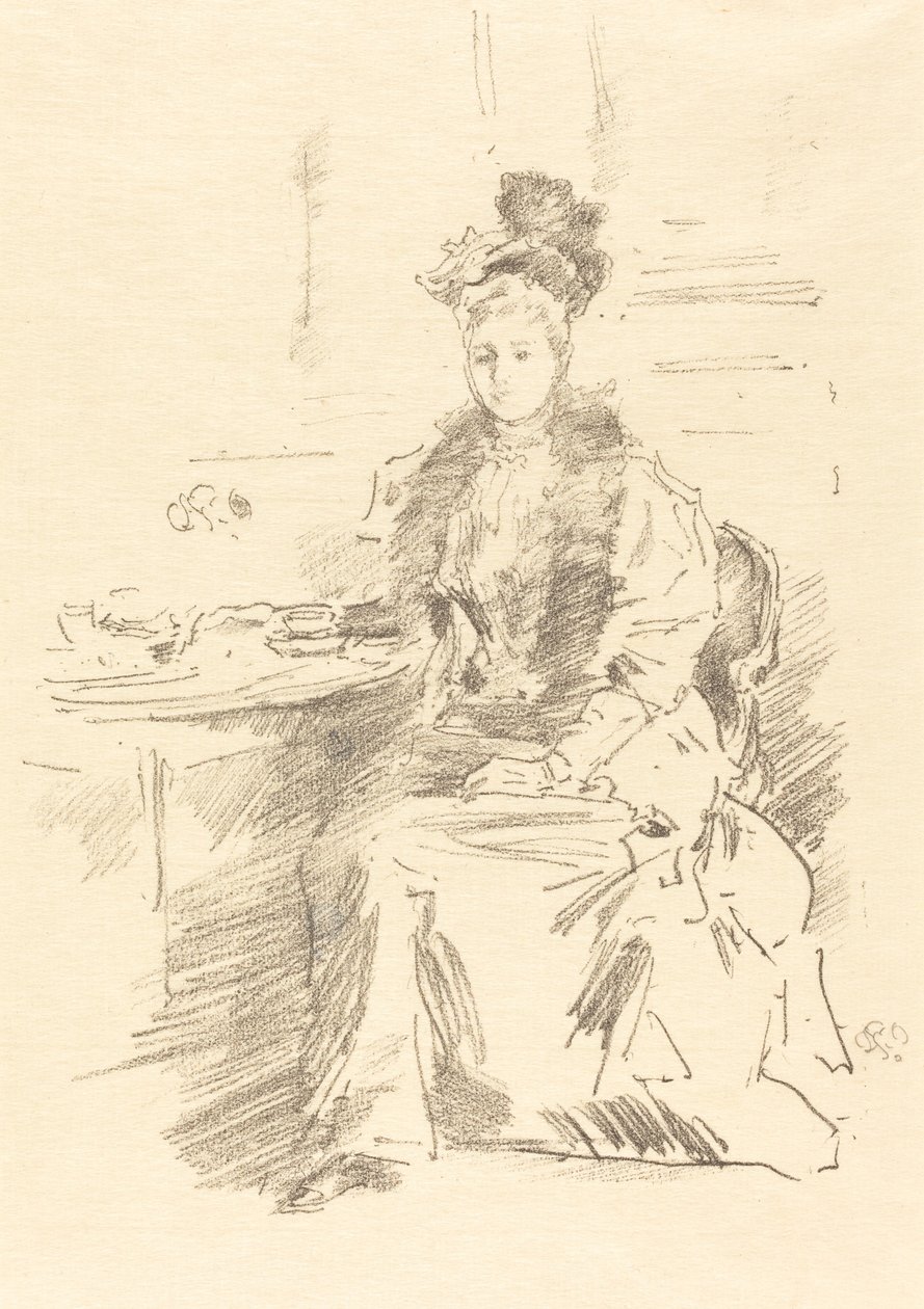 The Pretty New Yorker, 1894. alkotó: James Abbott McNeill Whistler