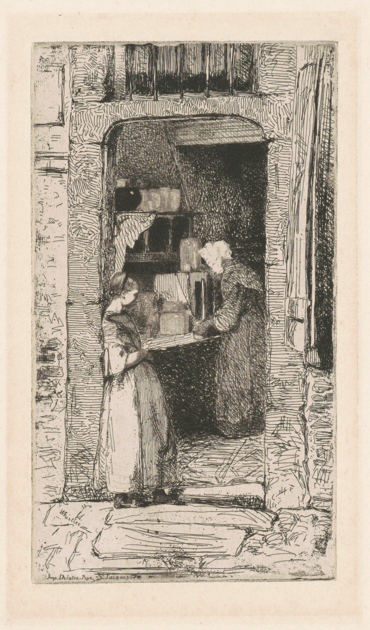 A mustárárus, 1858. alkotó: James Abbott McNeill Whistler