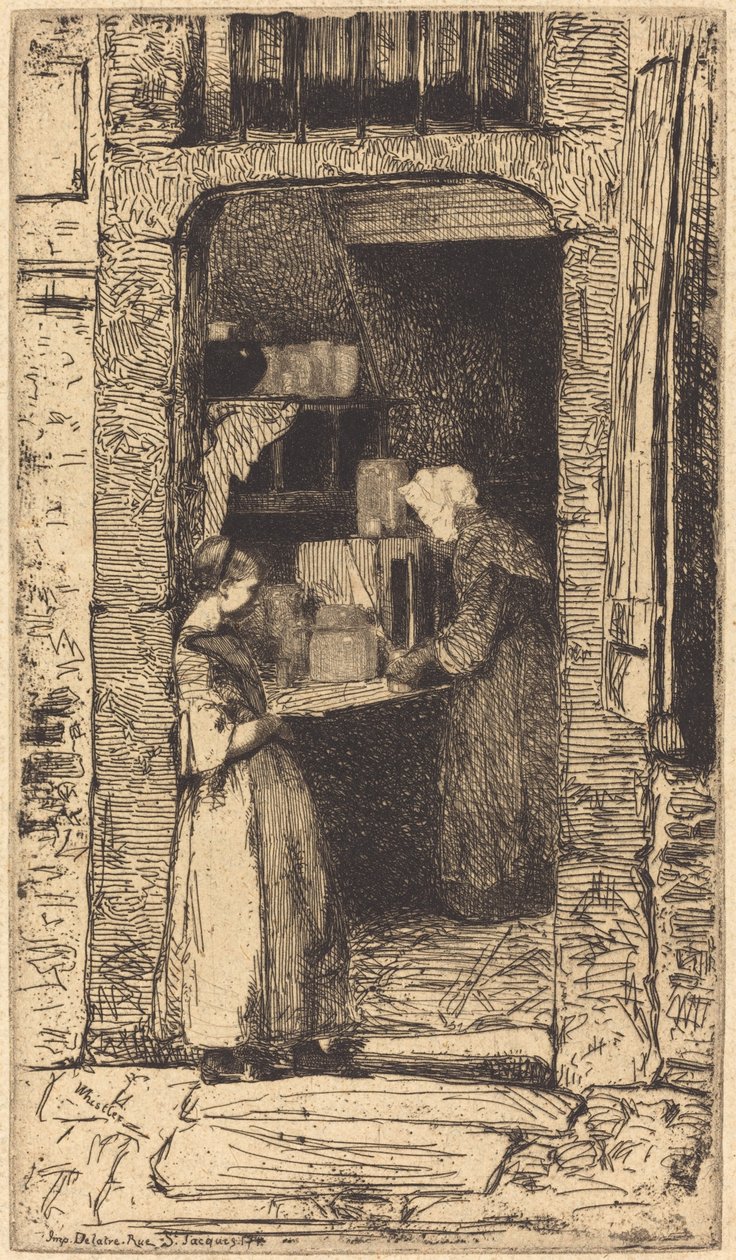 A mustárárus, 1858. alkotó: James Abbott McNeill Whistler