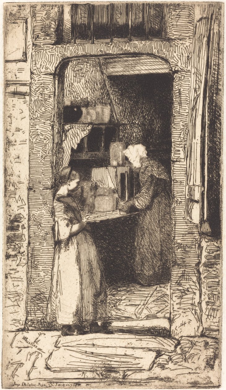 A mustárárus, 1858. alkotó: James Abbott McNeill Whistler