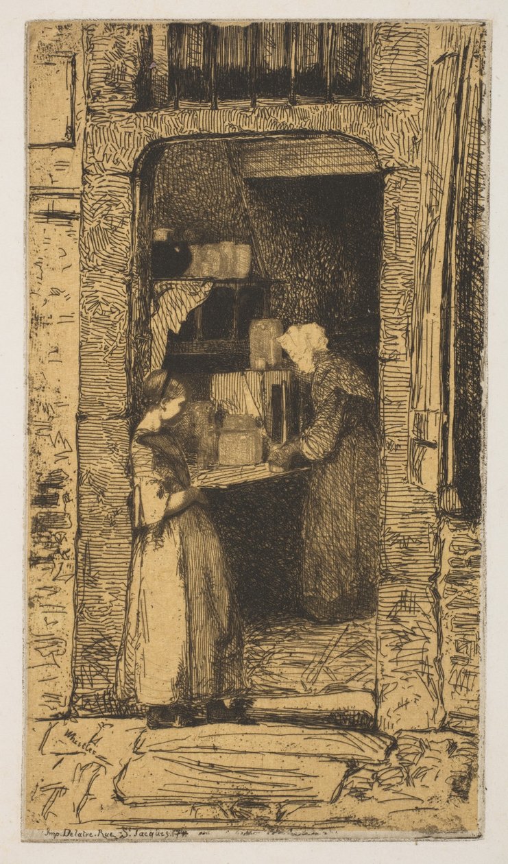 A mustárárus, 1858. alkotó: James Abbott McNeill Whistler