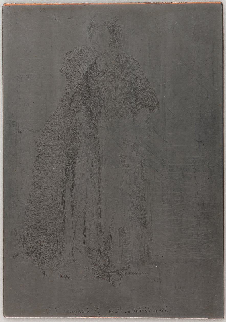 La Mere Gerard. A tizenkét rézkarc egyike a természetből, 1857-1858. alkotó: James Abbott McNeill Whistler