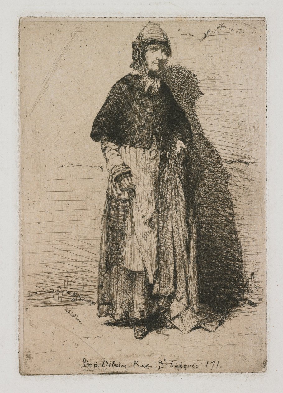 Gérard anya a Tizenkét rézkarc a természet után című sorozatból alkotó: James Abbott McNeill Whistler