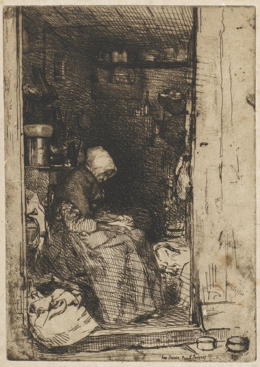 A rongyos öregasszony alkotó: James Abbott McNeill Whistler