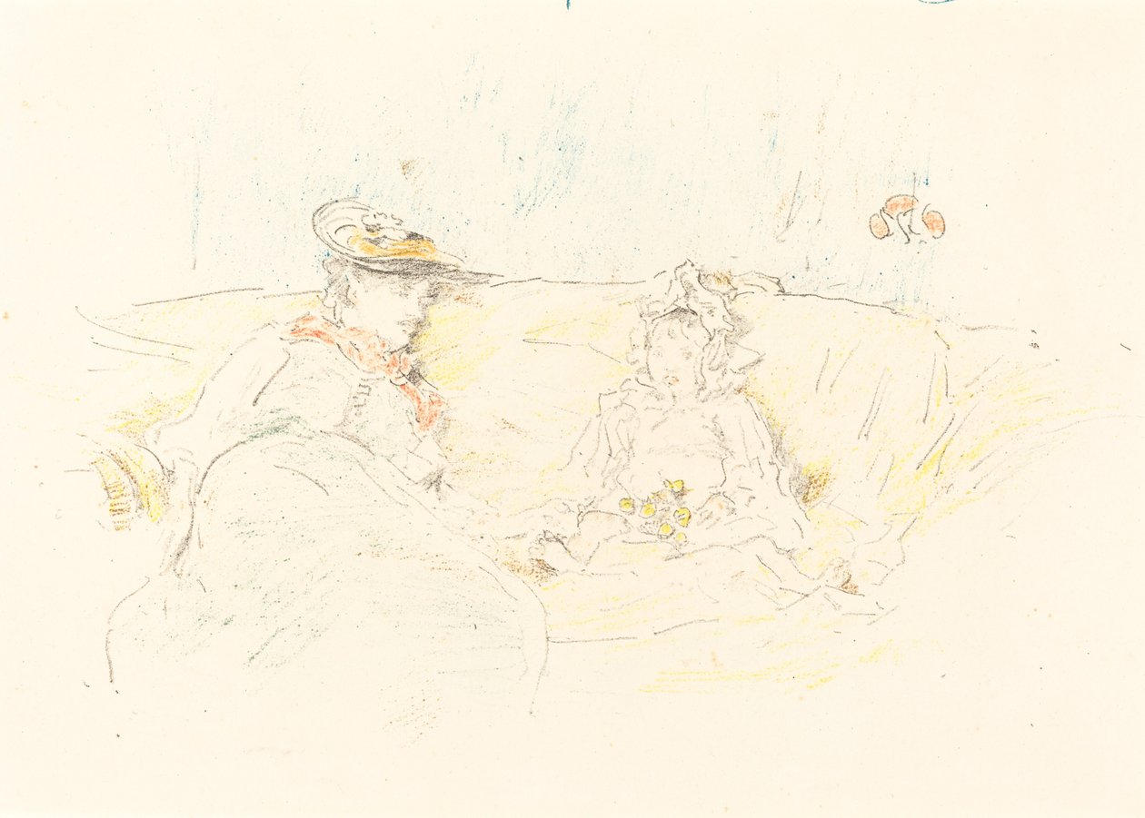 Hölgy és gyermek, 1892. alkotó: James Abbott McNeill Whistler