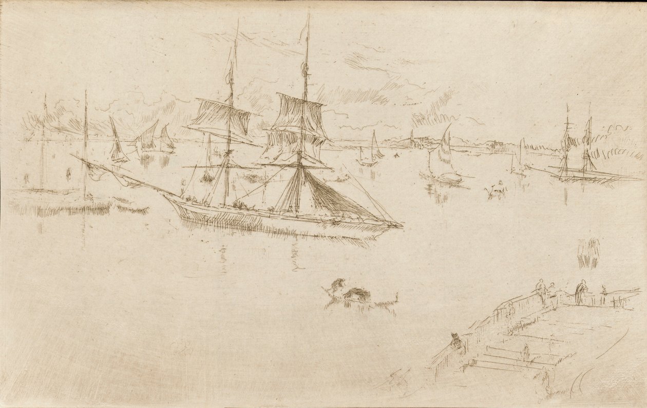 Lagúna-Dél, 1879-1880. alkotó: James Abbott McNeill Whistler