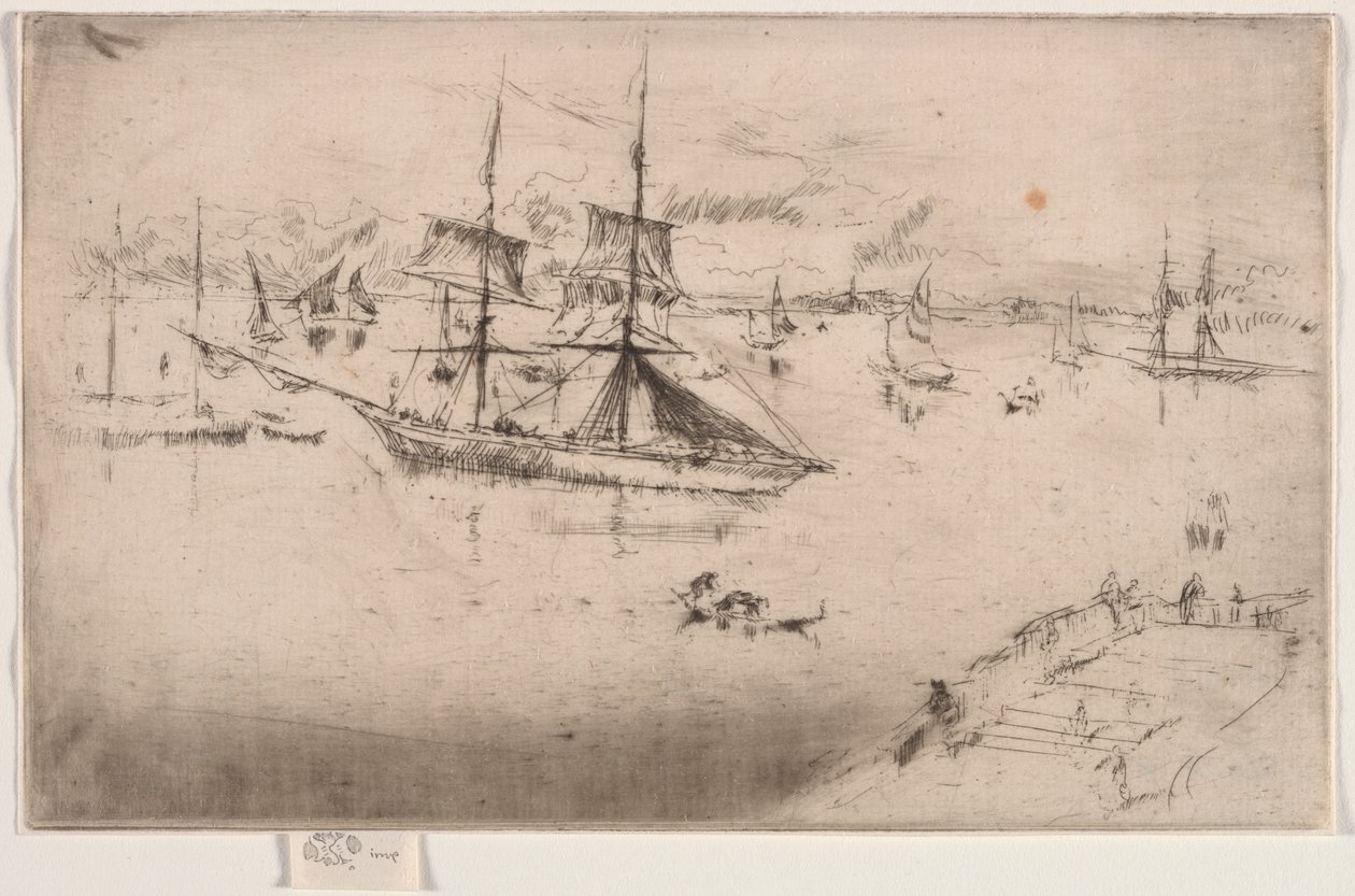 Lagúna: Dél, 1886. alkotó: James Abbott McNeill Whistler