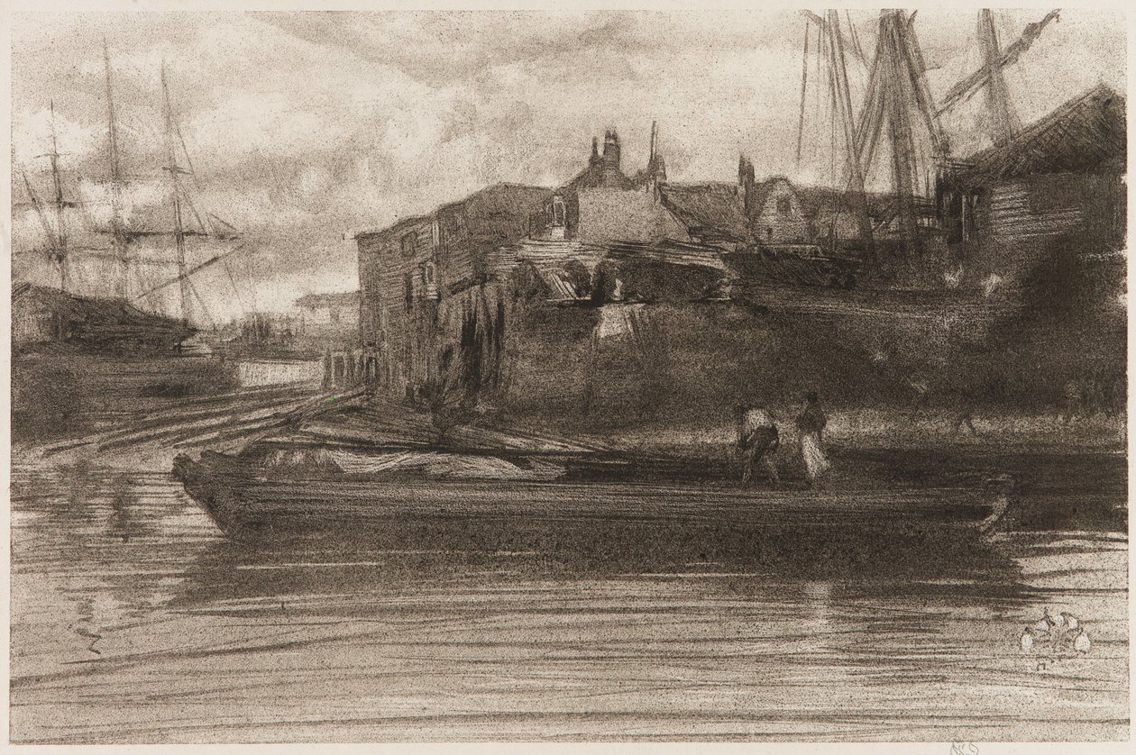 Limehouse, 1878. alkotó: James Abbott McNeill Whistler