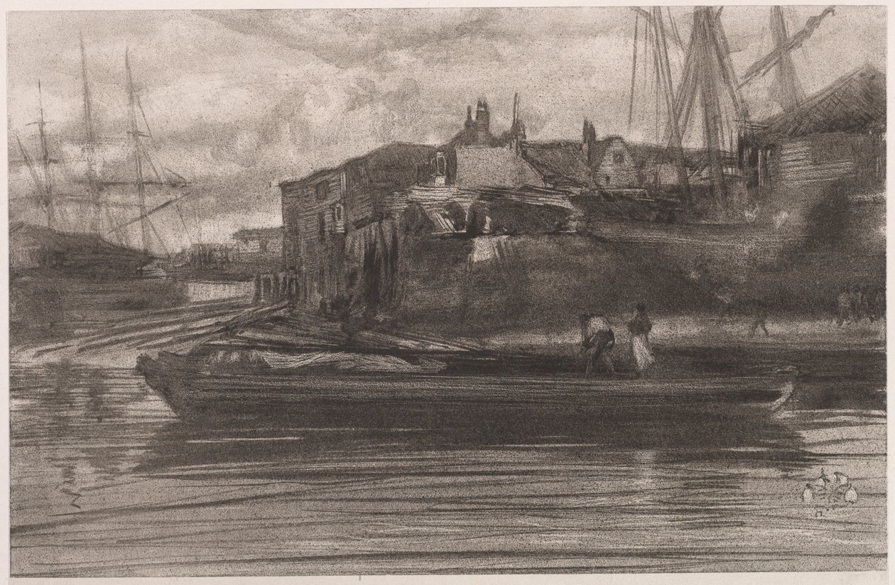 Limehouse, 1878. alkotó: James Abbott McNeill Whistler