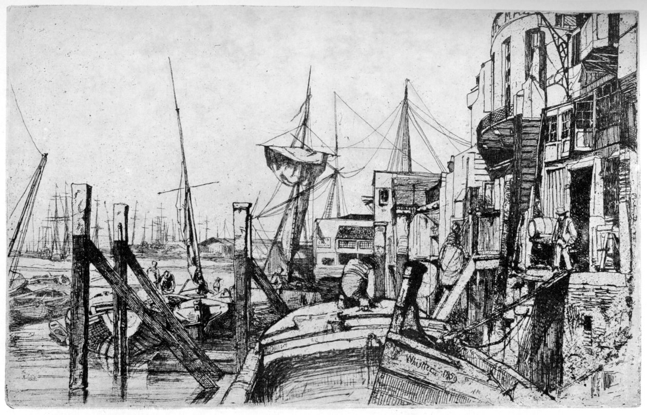 Limehouse, 1904. századi XIX. alkotó: James Abbott McNeill Whistler