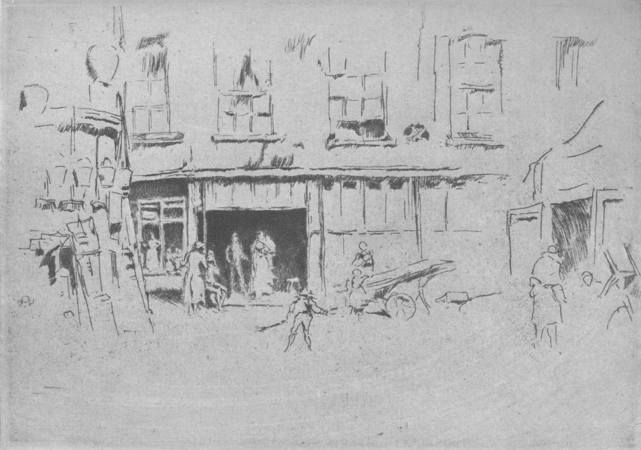 Kis udvar, 1881, 1904 alkotó: James Abbott McNeill Whistler