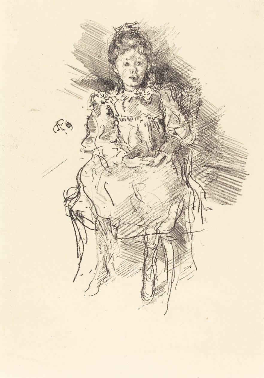 Kis Dorothy, 1896. alkotó: James Abbott McNeill Whistler