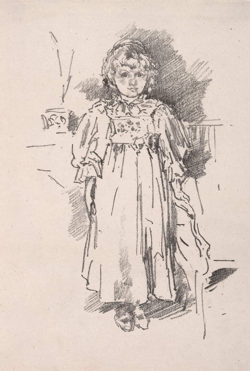 Kis Evelyn, 1896. alkotó: James Abbott McNeill Whistler
