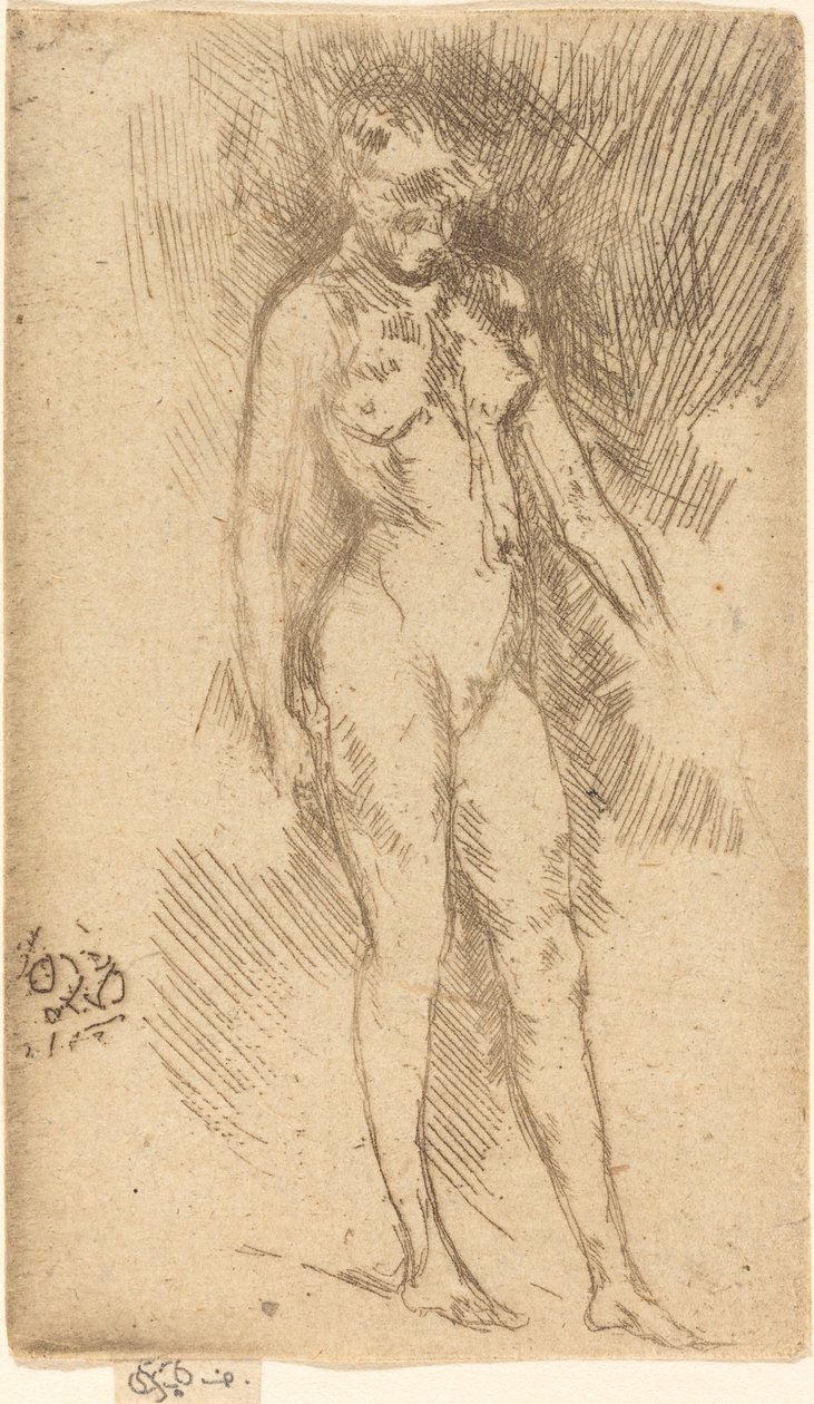 Kis aktfigura. alkotó: James Abbott McNeill Whistler