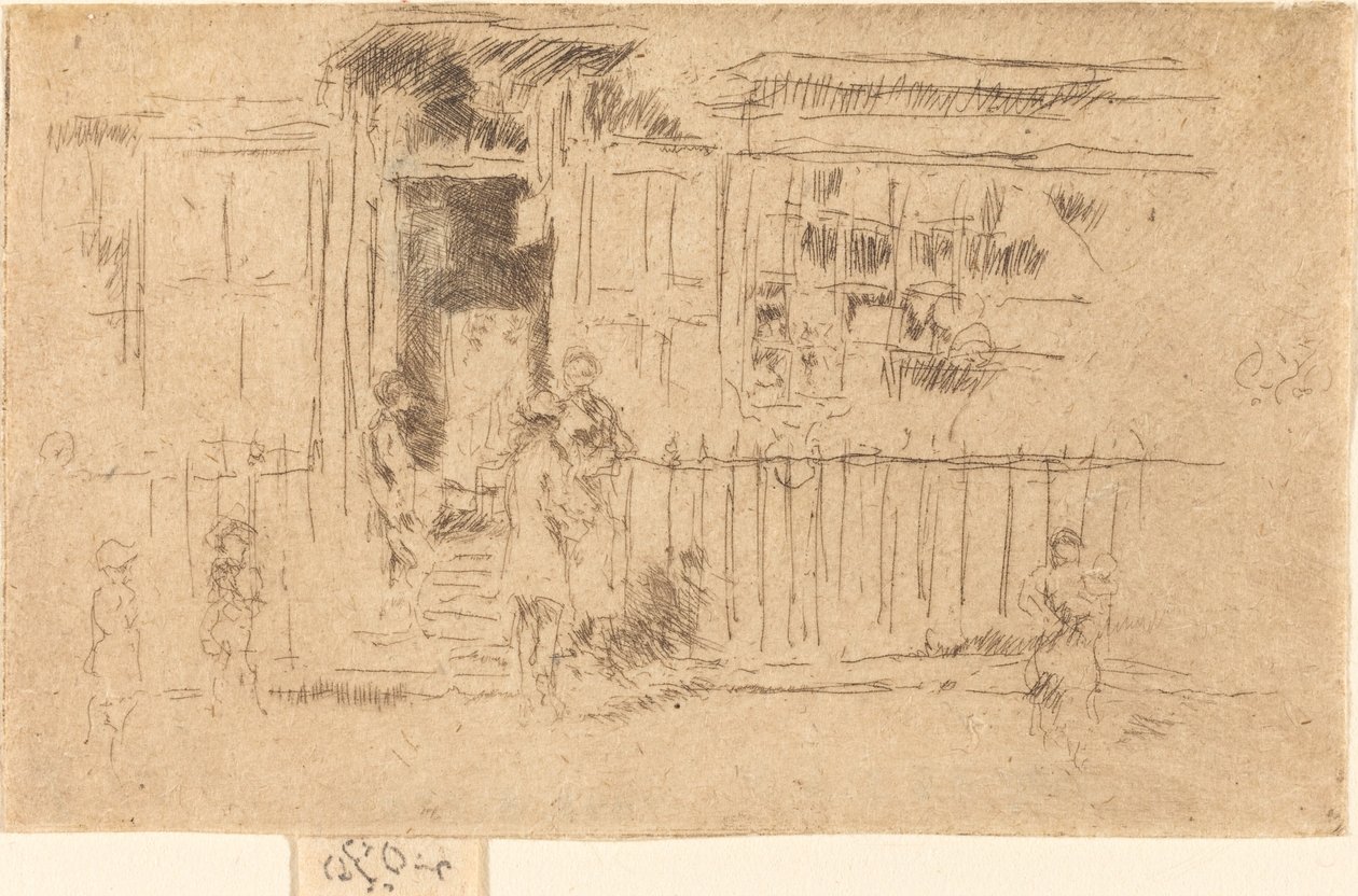 Little Steps, Chelsea, c. 18841886. alkotó: James Abbott McNeill Whistler