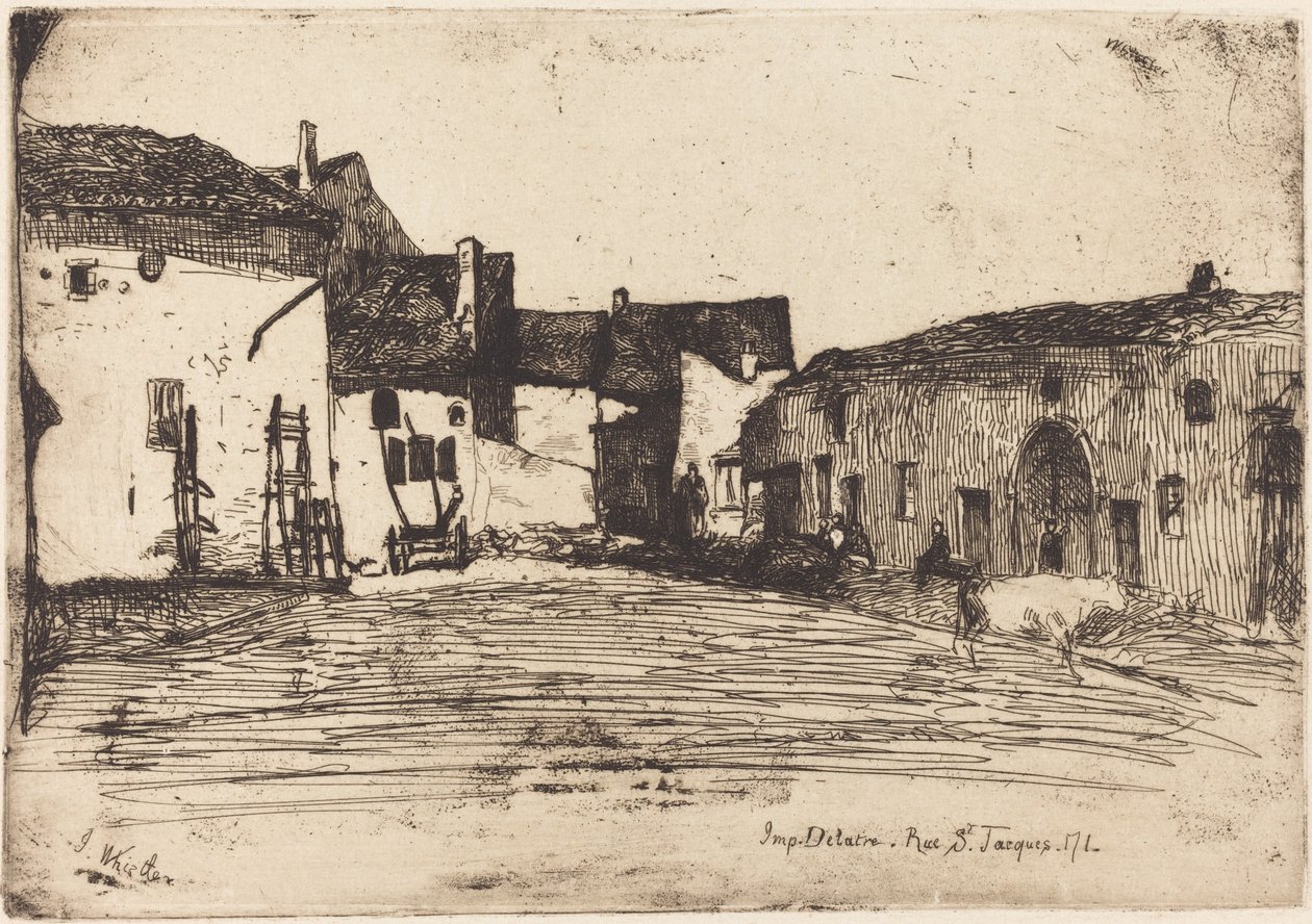 Liverdun, 1858. alkotó: James Abbott McNeill Whistler