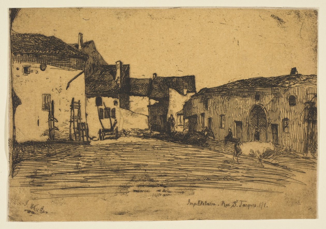 Liverdun, 1858. alkotó: James Abbott McNeill Whistler