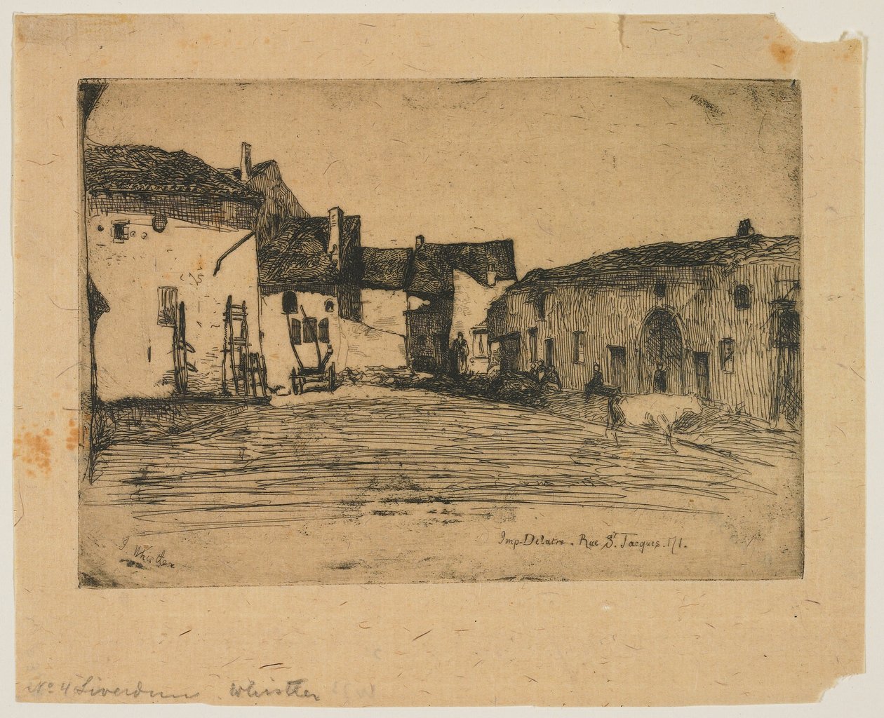 Liverdun aus Zwölf Radierungen aus der Natur alkotó: James Abbott McNeill Whistler