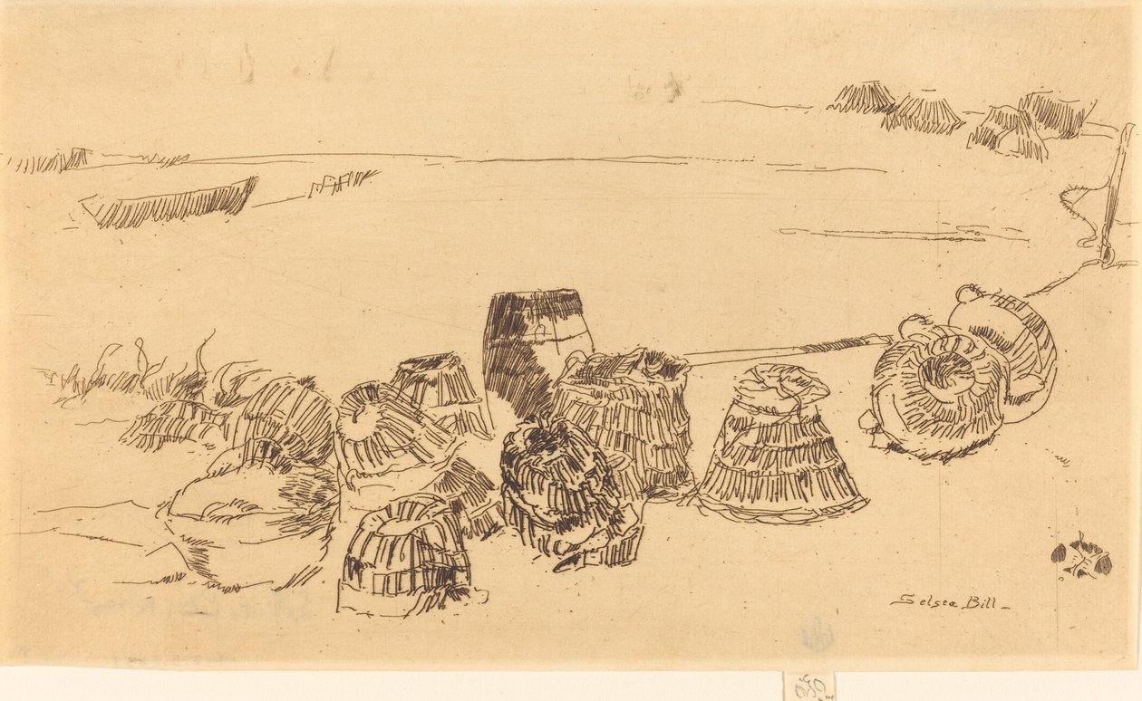 Homár-cserepek, c. 18801881. alkotó: James Abbott McNeill Whistler