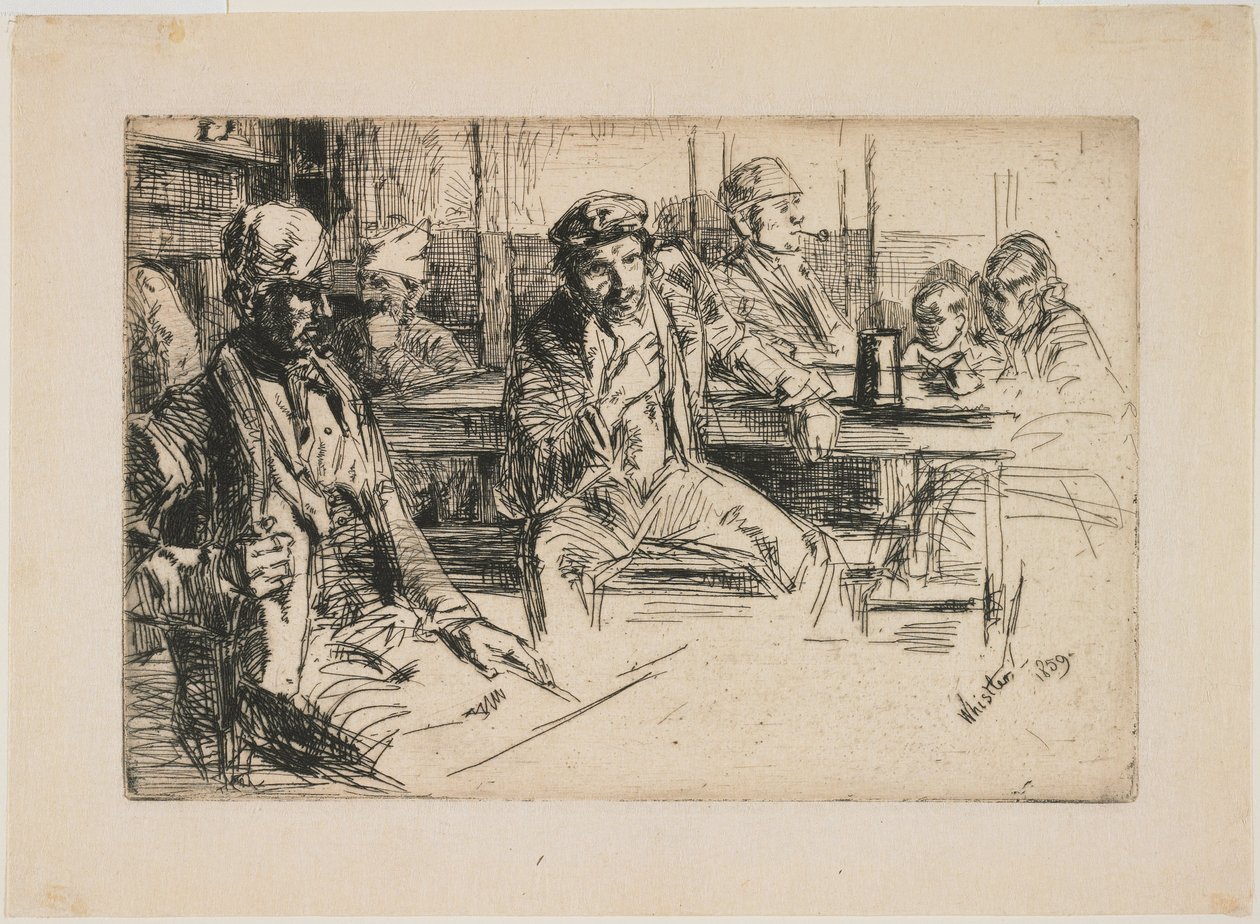 Kikötőmunkások alkotó: James Abbott McNeill Whistler