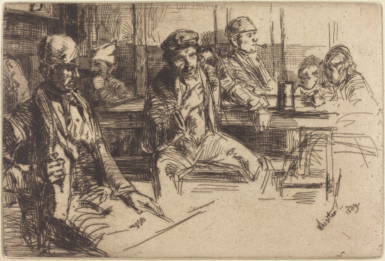Longshoremen, 1859. alkotó: James Abbott McNeill Whistler
