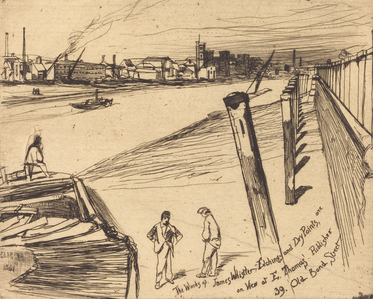 Millbank, 1861. alkotó: James Abbott McNeill Whistler