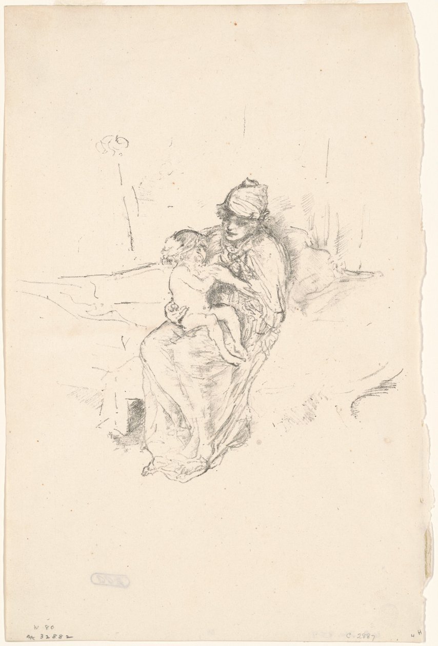Anya és gyermeke, 1. sz., 18911895, nyomtatva 1904-ben. alkotó: James Abbott McNeill Whistler
