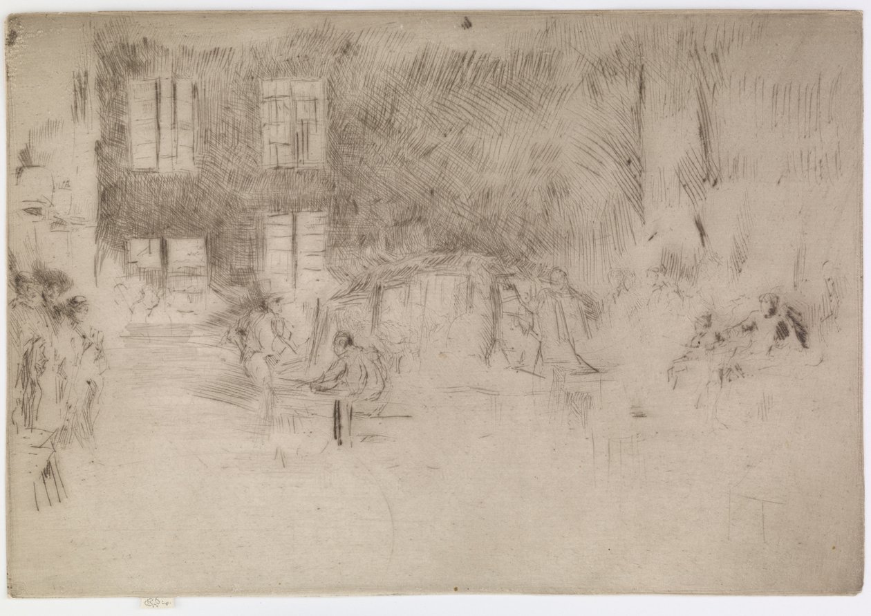 Muránói üvegkemence, 1879-1880. alkotó: James Abbott McNeill Whistler