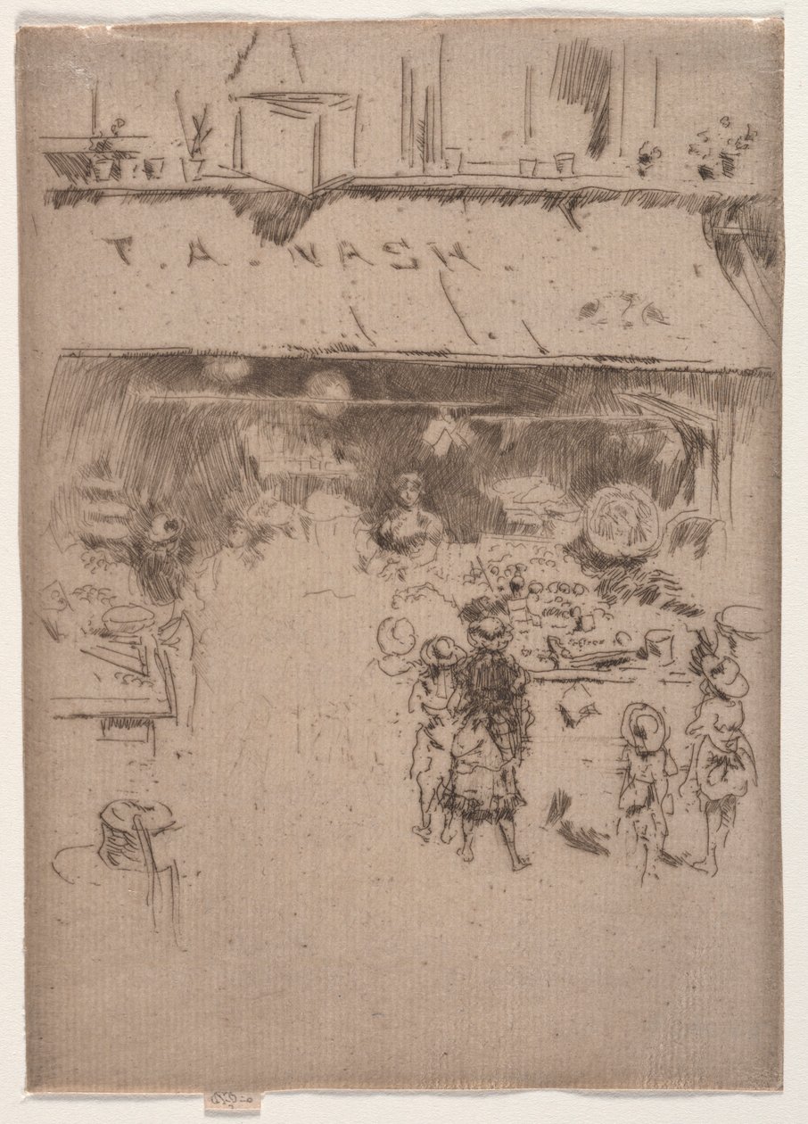 Nashs gyümölcsbolt. alkotó: James Abbott McNeill Whistler