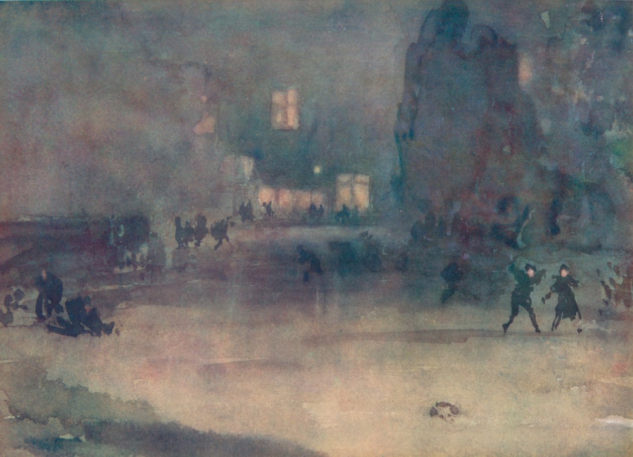 Nocturne – Amszterdam hóban, 1882, 1904 alkotó: James Abbott McNeill Whistler