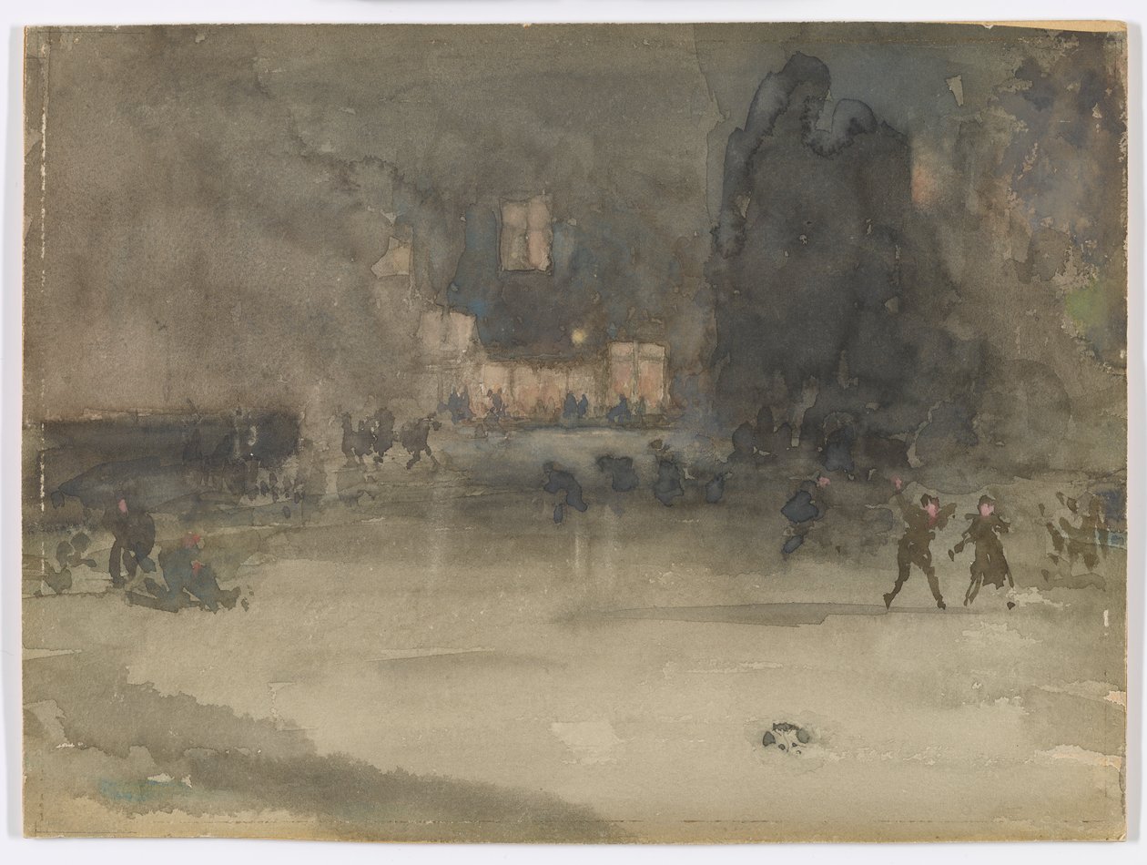 Nocturne: Amszterdam télen, 1882. alkotó: James Abbott McNeill Whistler