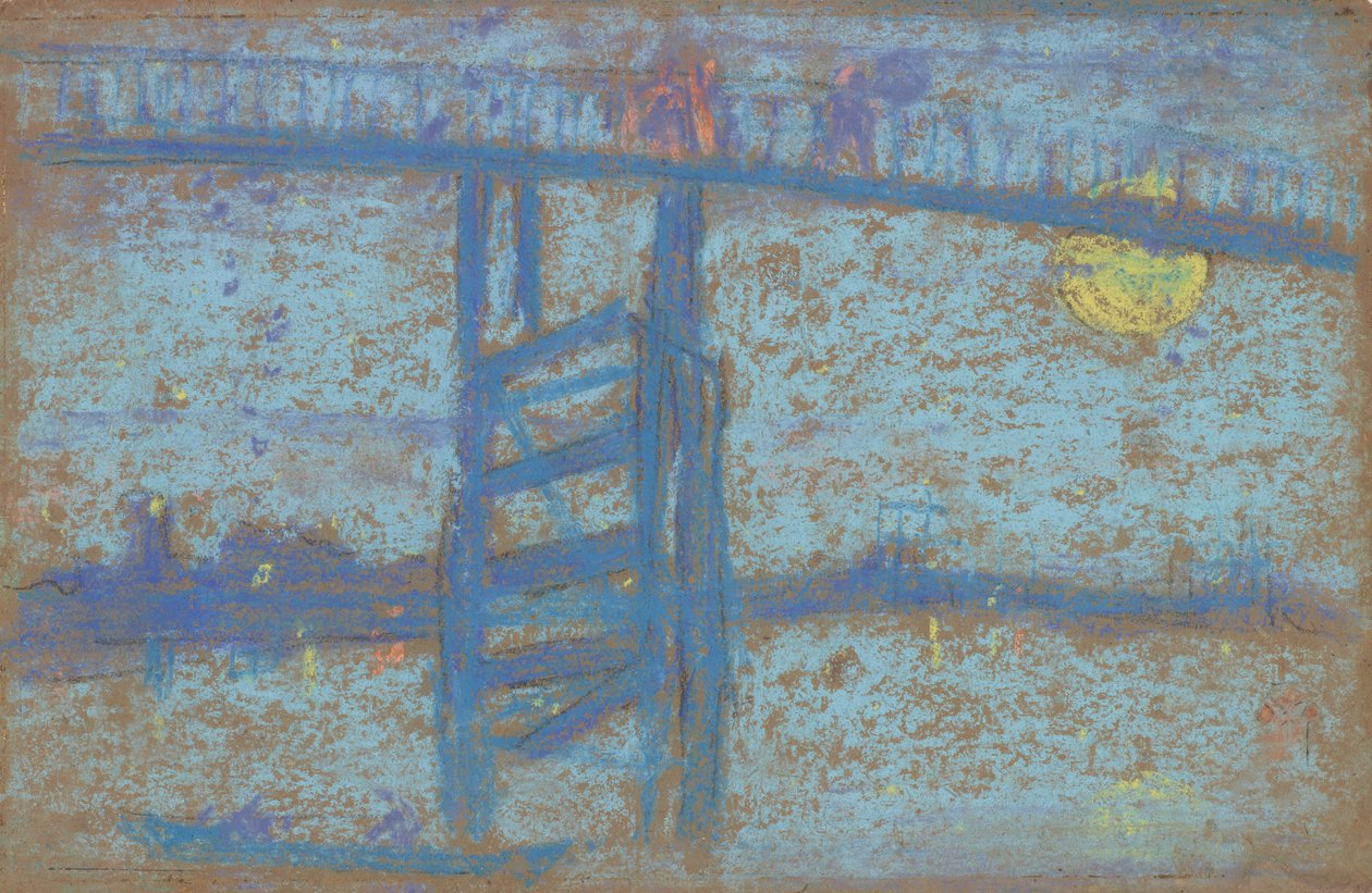 Nocturne: Battersea Bridge, 1872-1873. alkotó: James Abbott McNeill Whistler