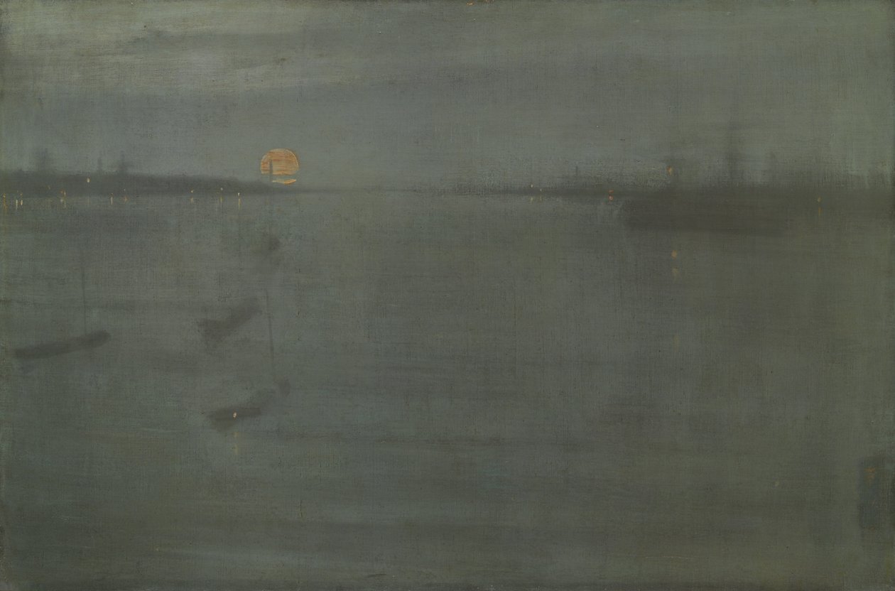 Nocturne: Blue and Gold – Southampton Water, 1872. alkotó: James Abbott McNeill Whistler