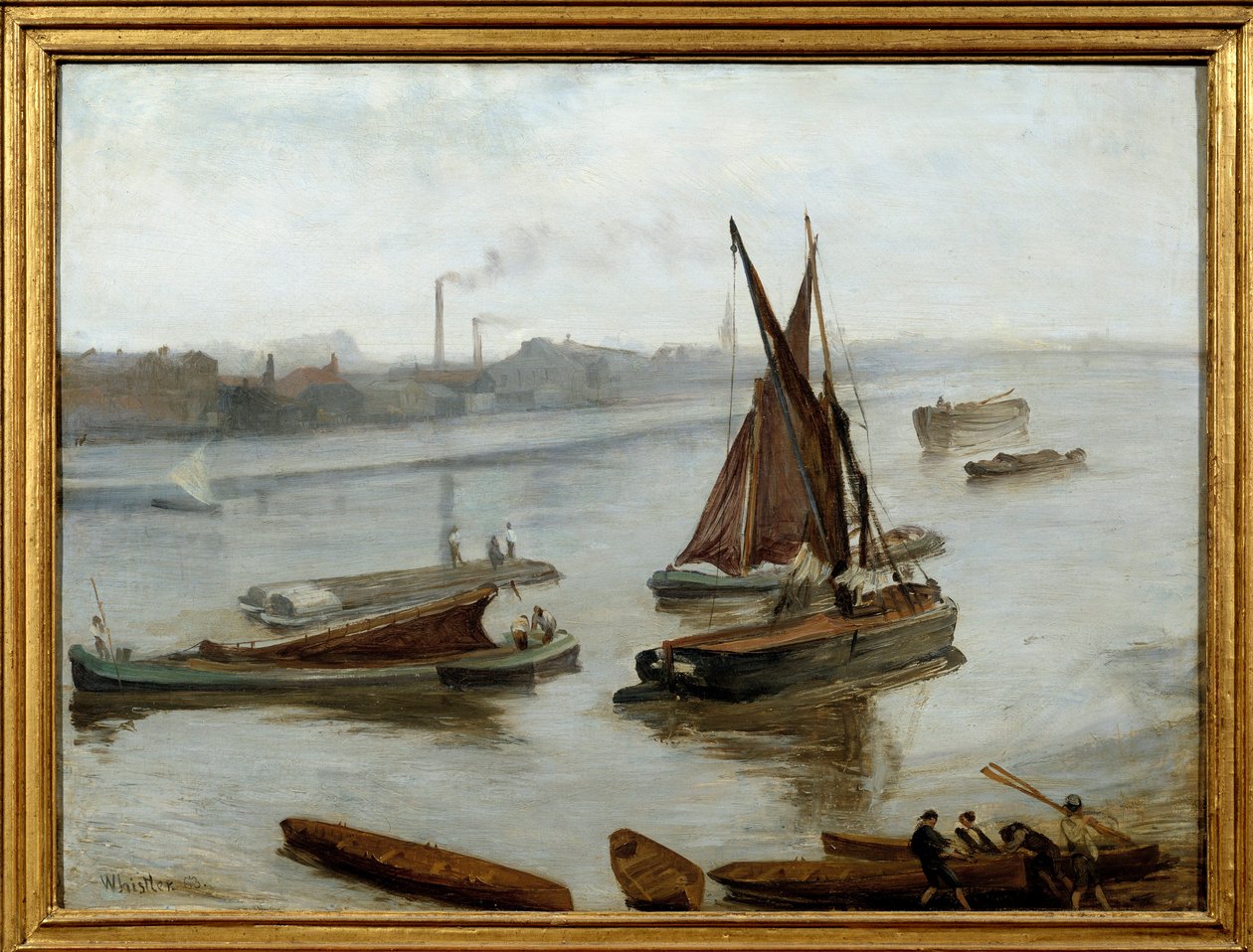 Nocturne: Blue and Gold – Old Battersea Bridge alkotó: James Abbott McNeill Whistler