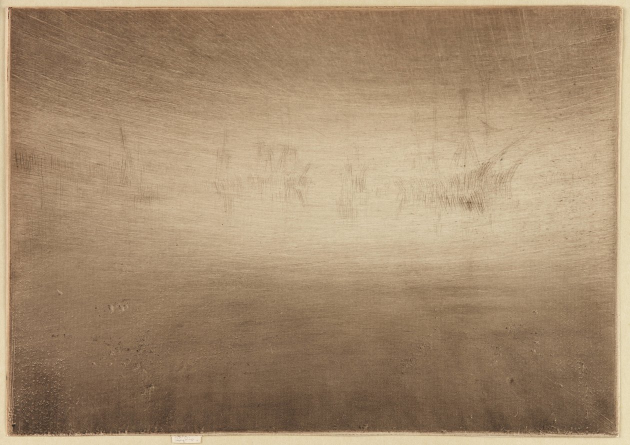Nocturne Shipping, 1879-1880. alkotó: James Abbott McNeill Whistler