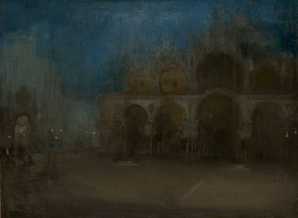"Noktürn, kék és arany - Szent Márk, Velence", 1879-1903 alkotó: James Abbott McNeill Whistler