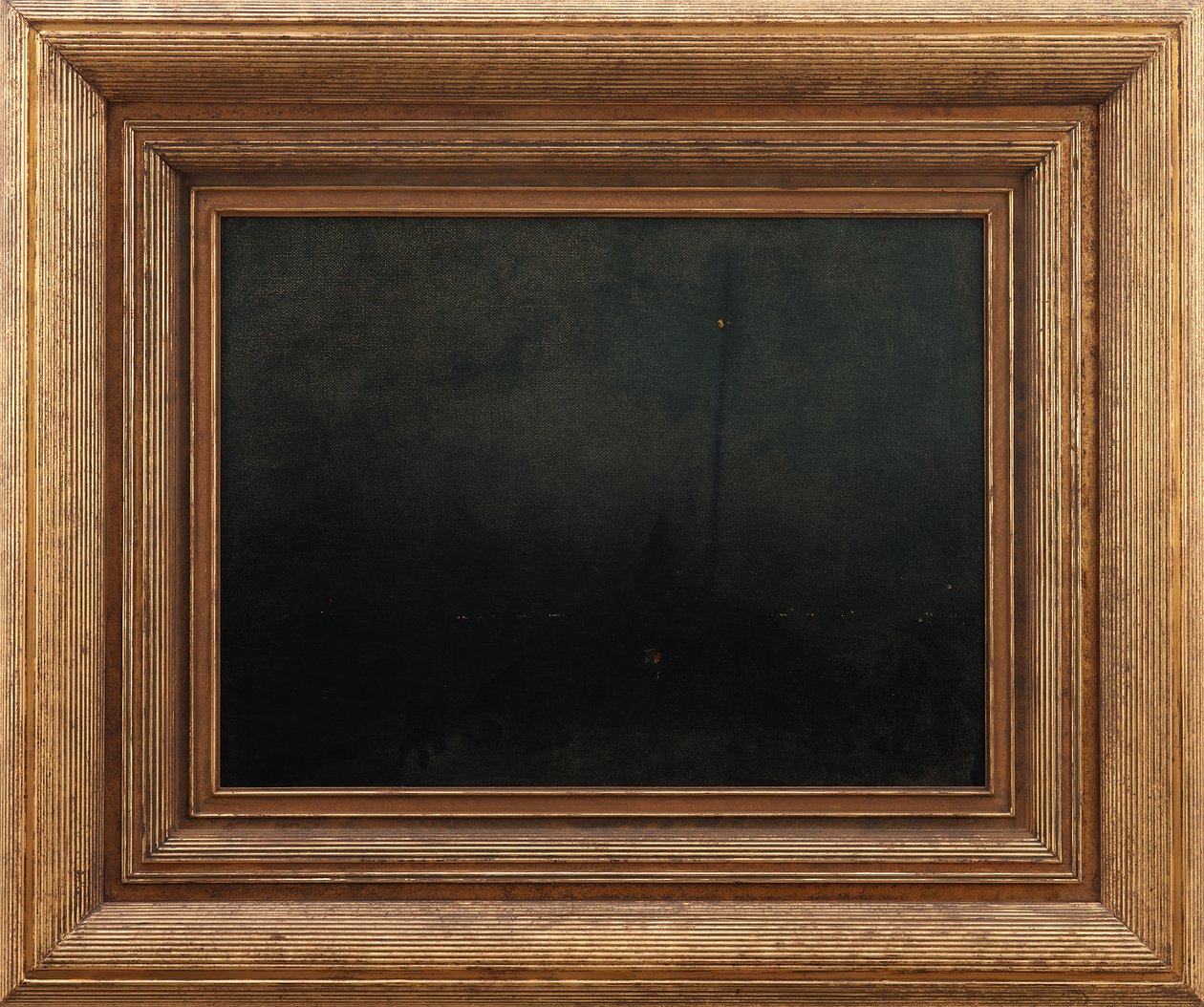 Nocturne in Black and Gold: Entrance to Southampton Water, 1875-76 körül alkotó: James Abbott McNeill Whistler