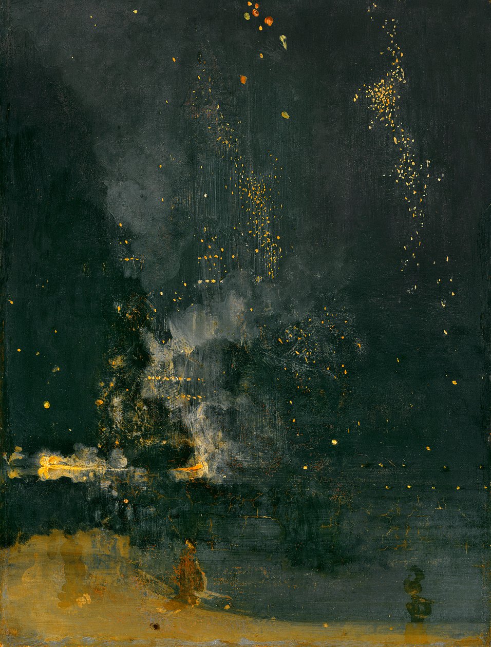 Nocturne in Black and Gold, the Falling Rocket, 1875 alkotó: James Abbott McNeill Whistler
