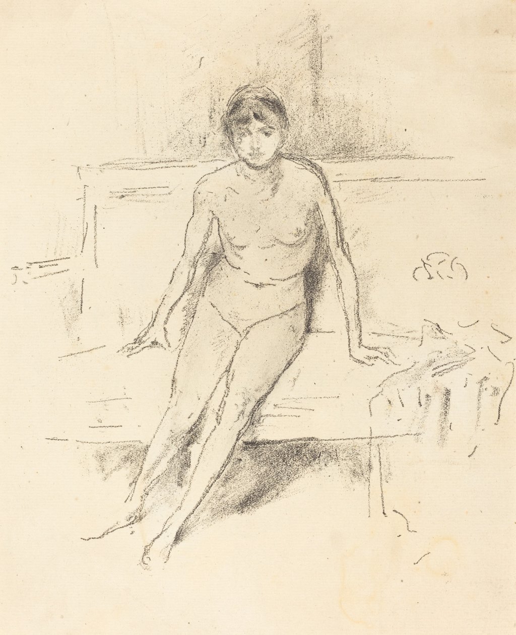 Aktmodell egy Empire kanapén, 1893. alkotó: James Abbott McNeill Whistler