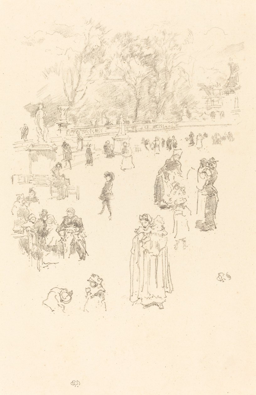 Nursemaids: The Mails of Luxembourg, 1894. alkotó: James Abbott McNeill Whistler