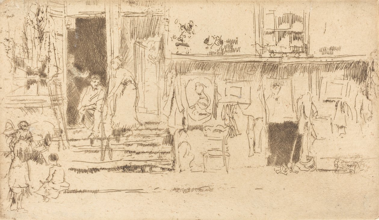 Régi Ruhabolt, II. sz., c. 18841886. alkotó: James Abbott McNeill Whistler